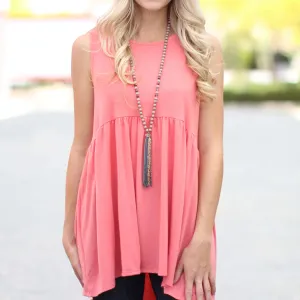 Sleeveless Tunic Top | S-XL