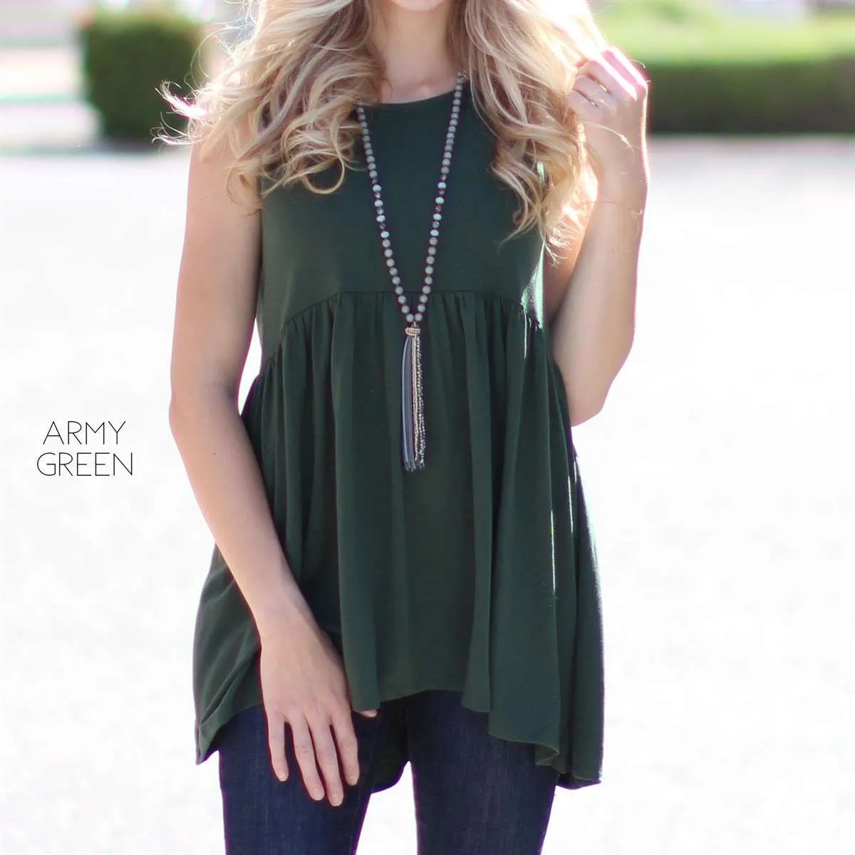 Sleeveless Tunic Top | S-XL