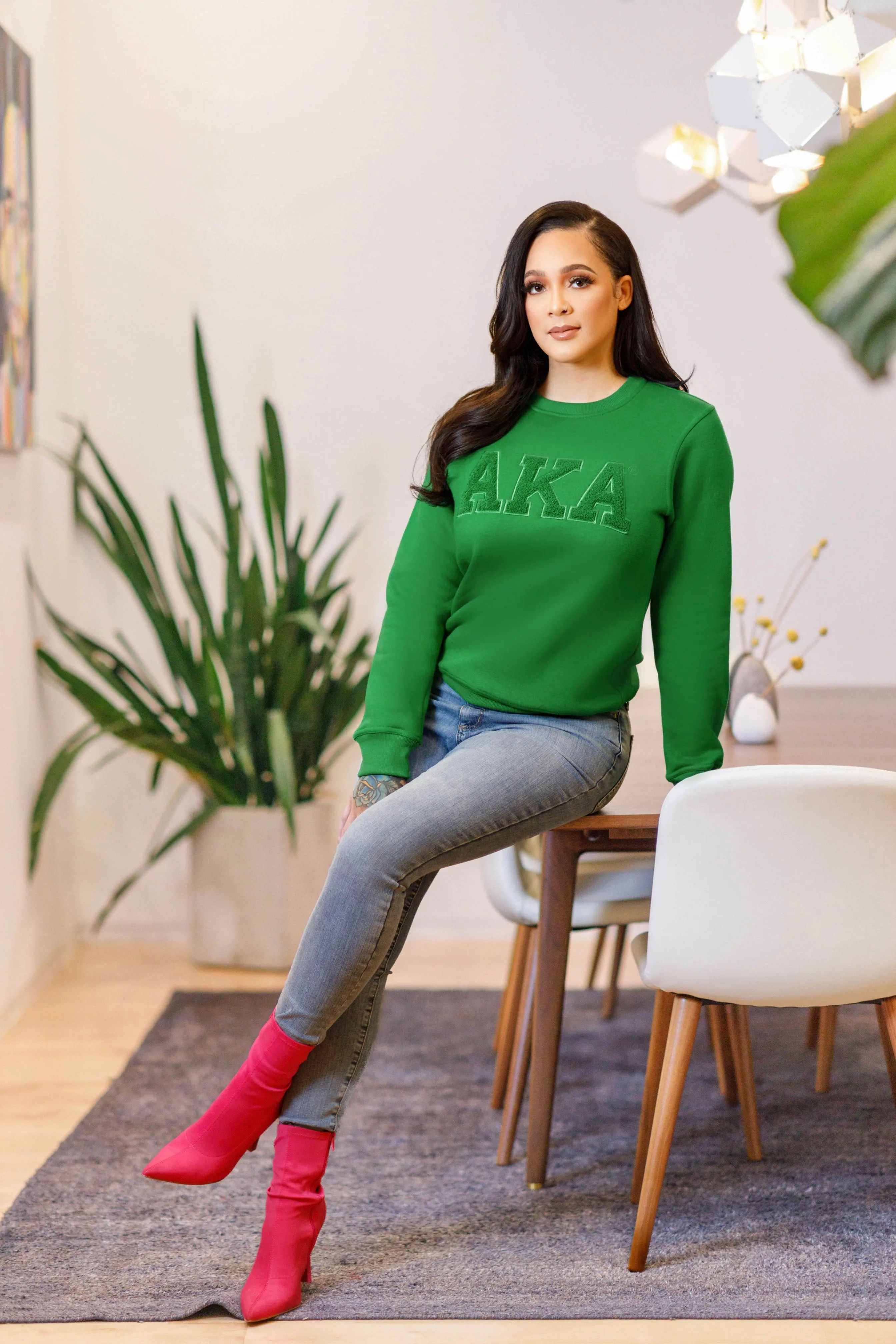 Solid Color AKA Chenille Sweatshirt