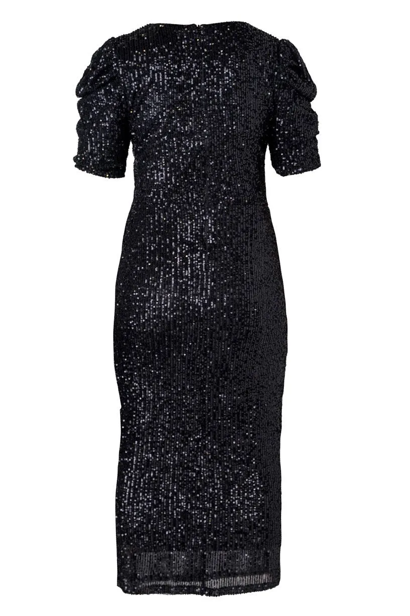 Starling Dress in Black Sequin - FINAL SALE