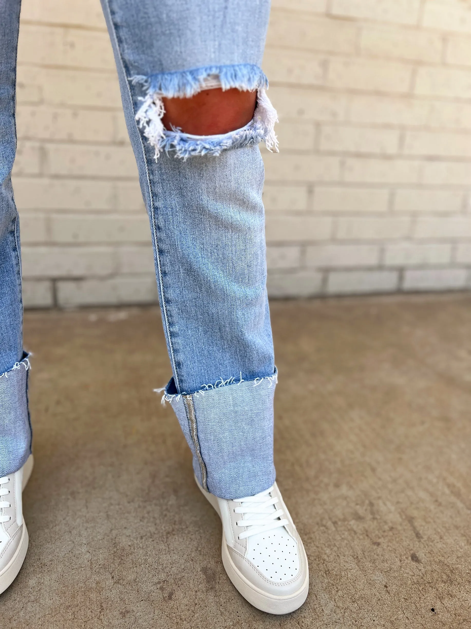 Straight From You Cuffed Jeans