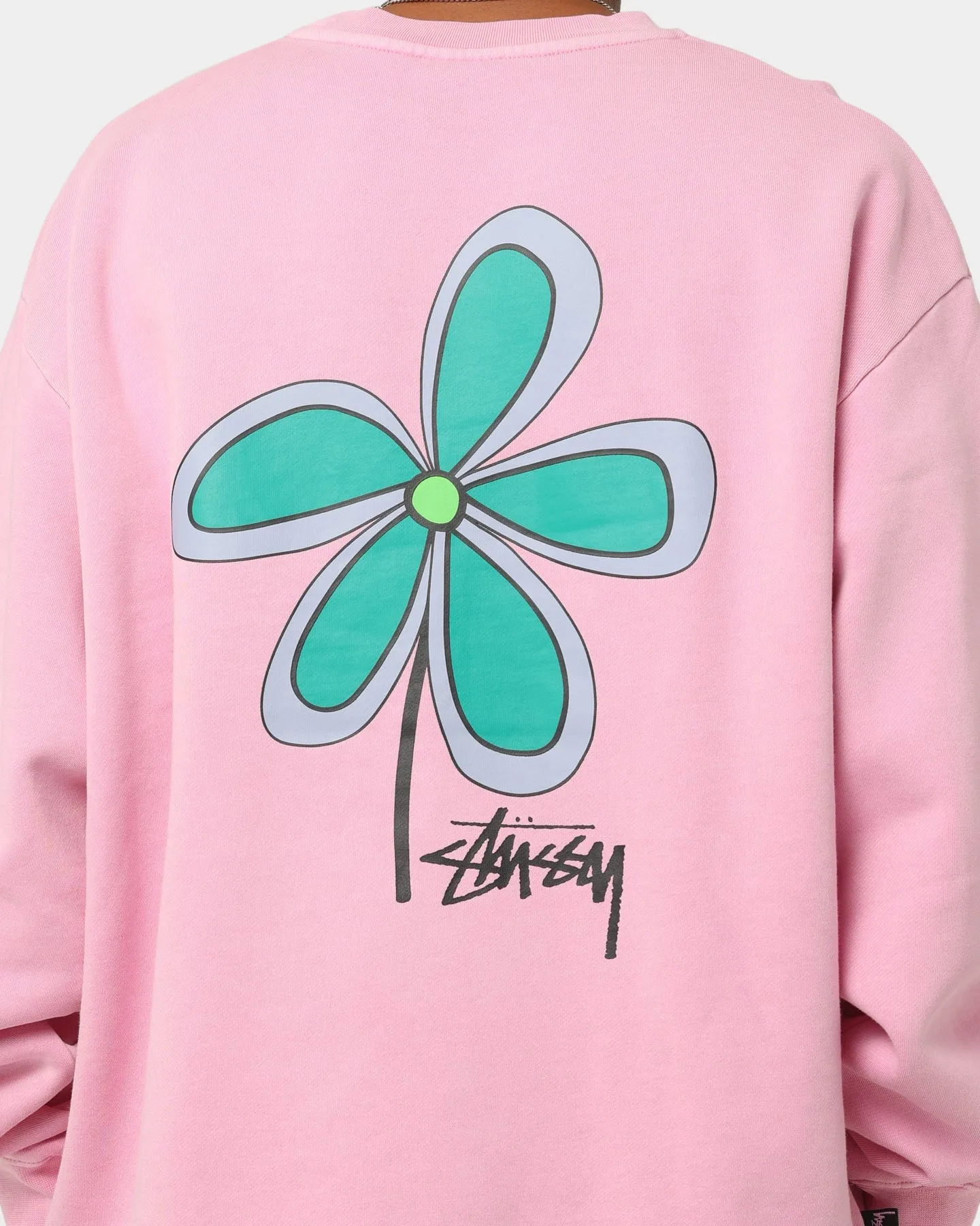 Stussy Pigment Flower 50/50 Crewneck Pigment Candy Pink