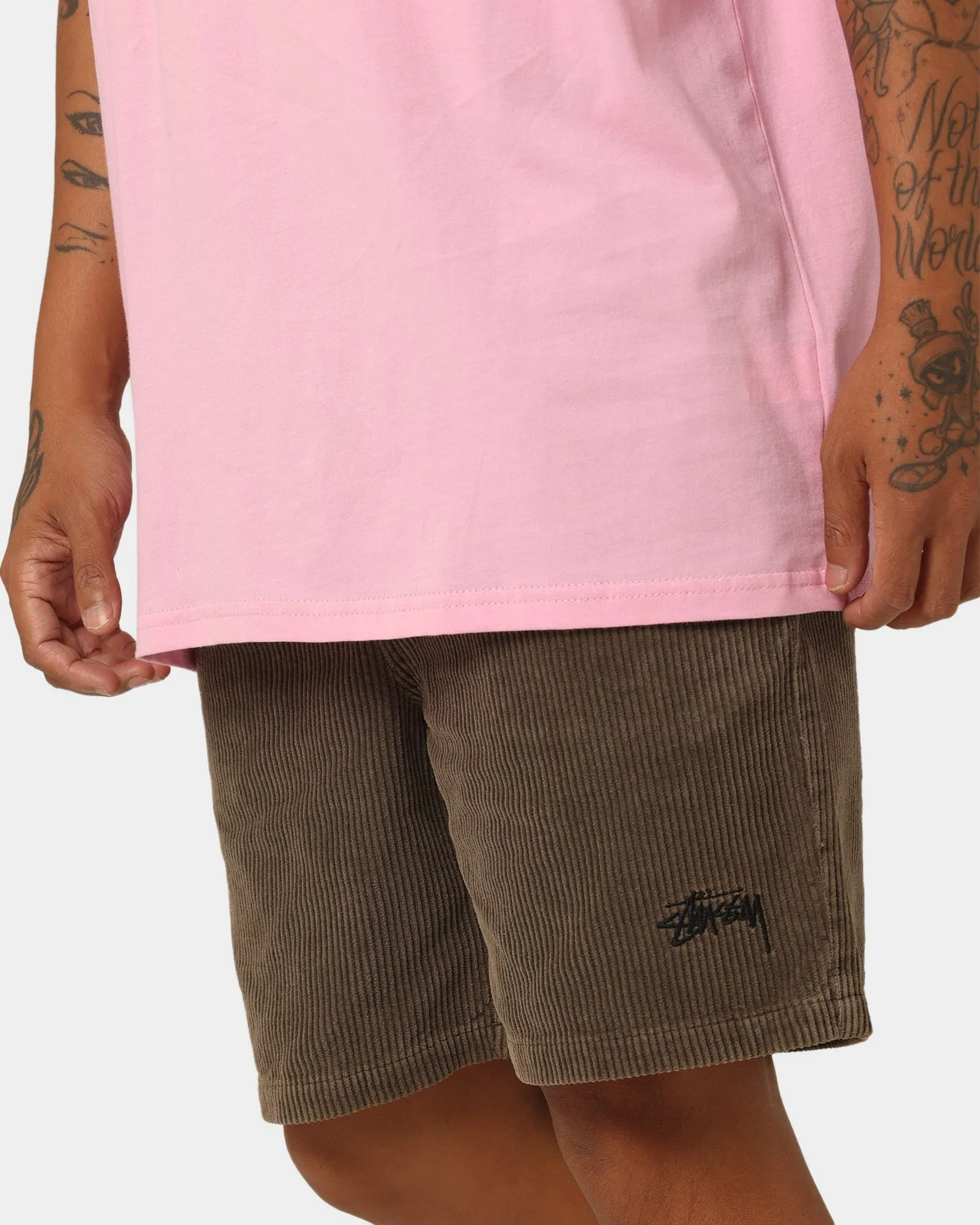 Stussy Wide Wale Corduroy Beach Shorts Pigment Brown