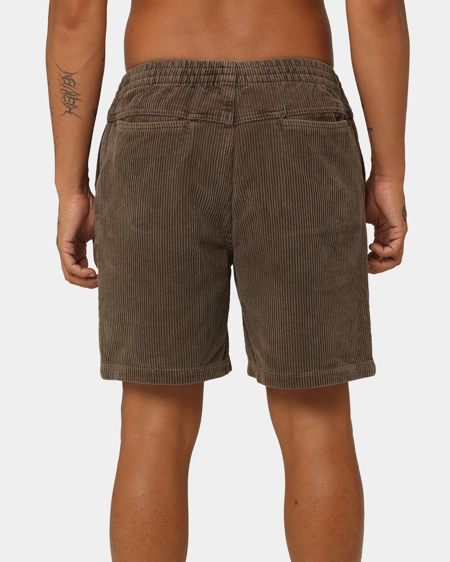 Stussy Wide Wale Corduroy Beach Shorts Pigment Brown