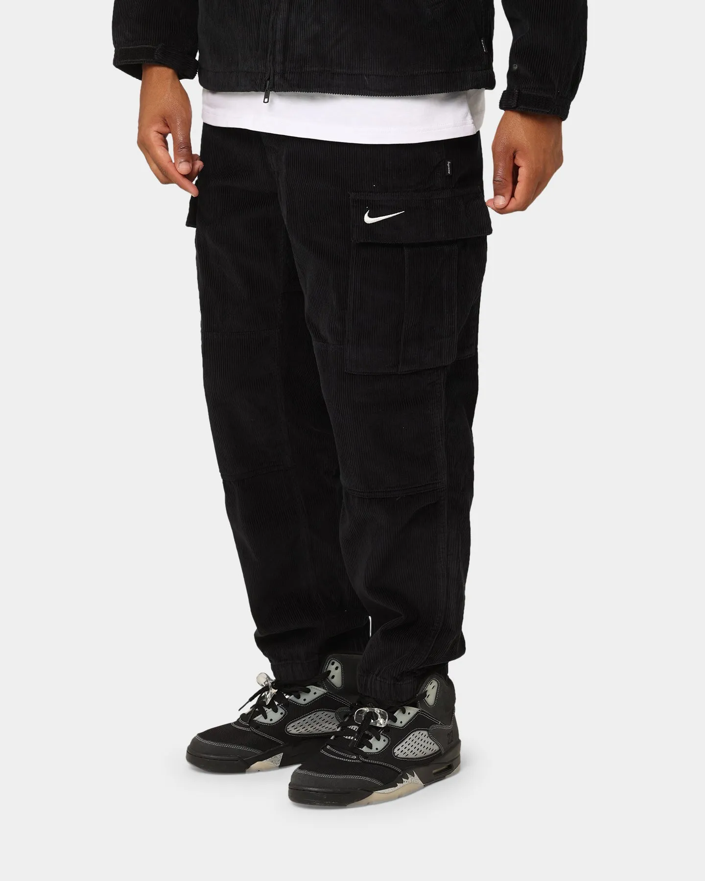 Supreme X Nike Arc Corduroy Cargo Pants Black