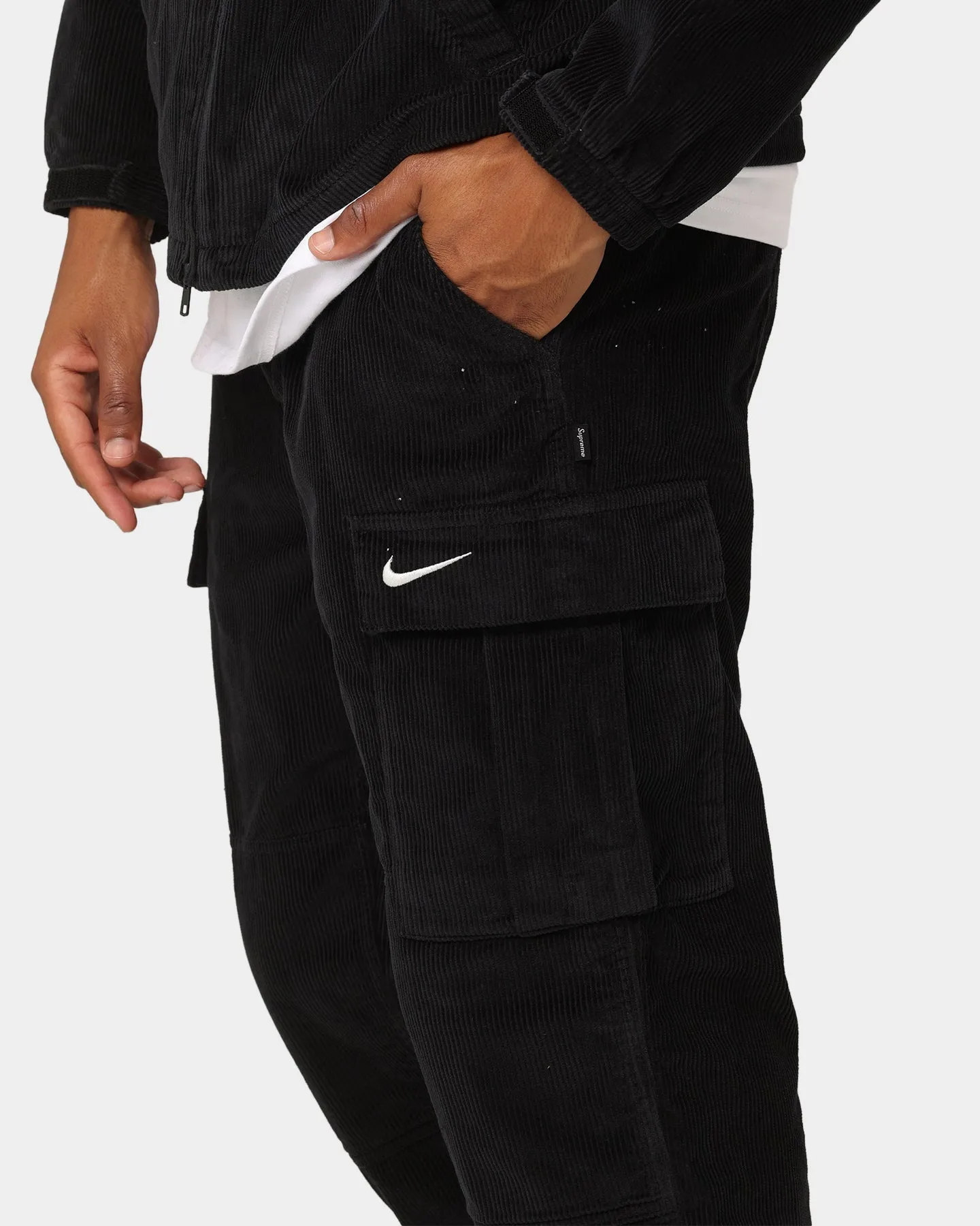 Supreme X Nike Arc Corduroy Cargo Pants Black