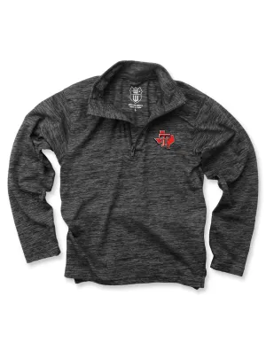 Texas Tech Heathered Pride YOUTH Quarter Zip Pullover