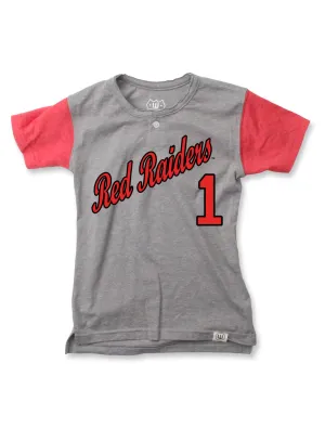 Texas Tech Red Raiders #1 Short Sleeve KIDS Henley