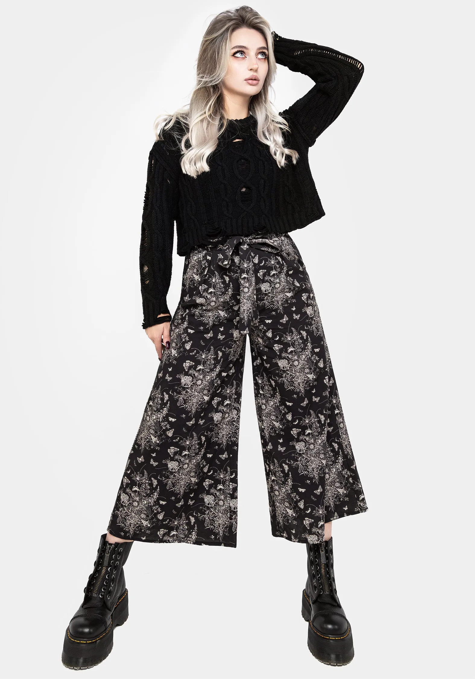 Thalia Tie Waist Culottes