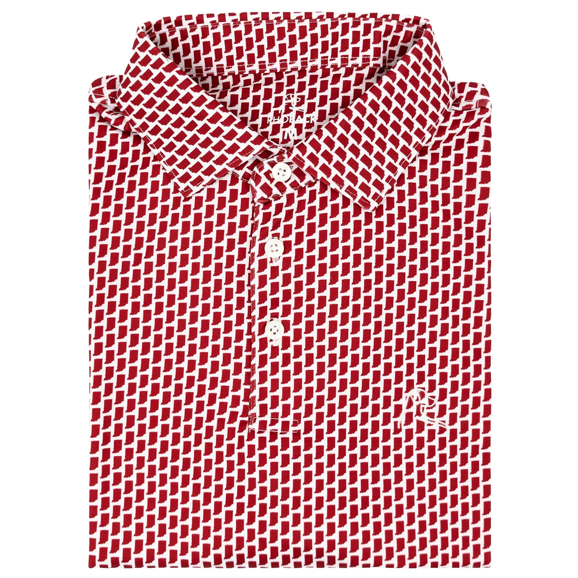 The IND | Performance Polo | The IND - Crimson Red/White