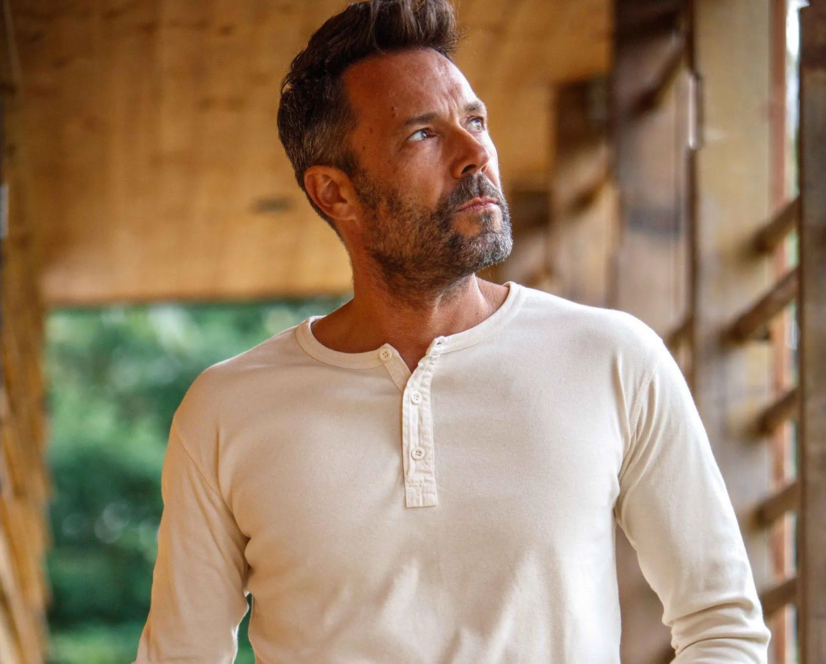 The New Elder Henley Shirt Raw