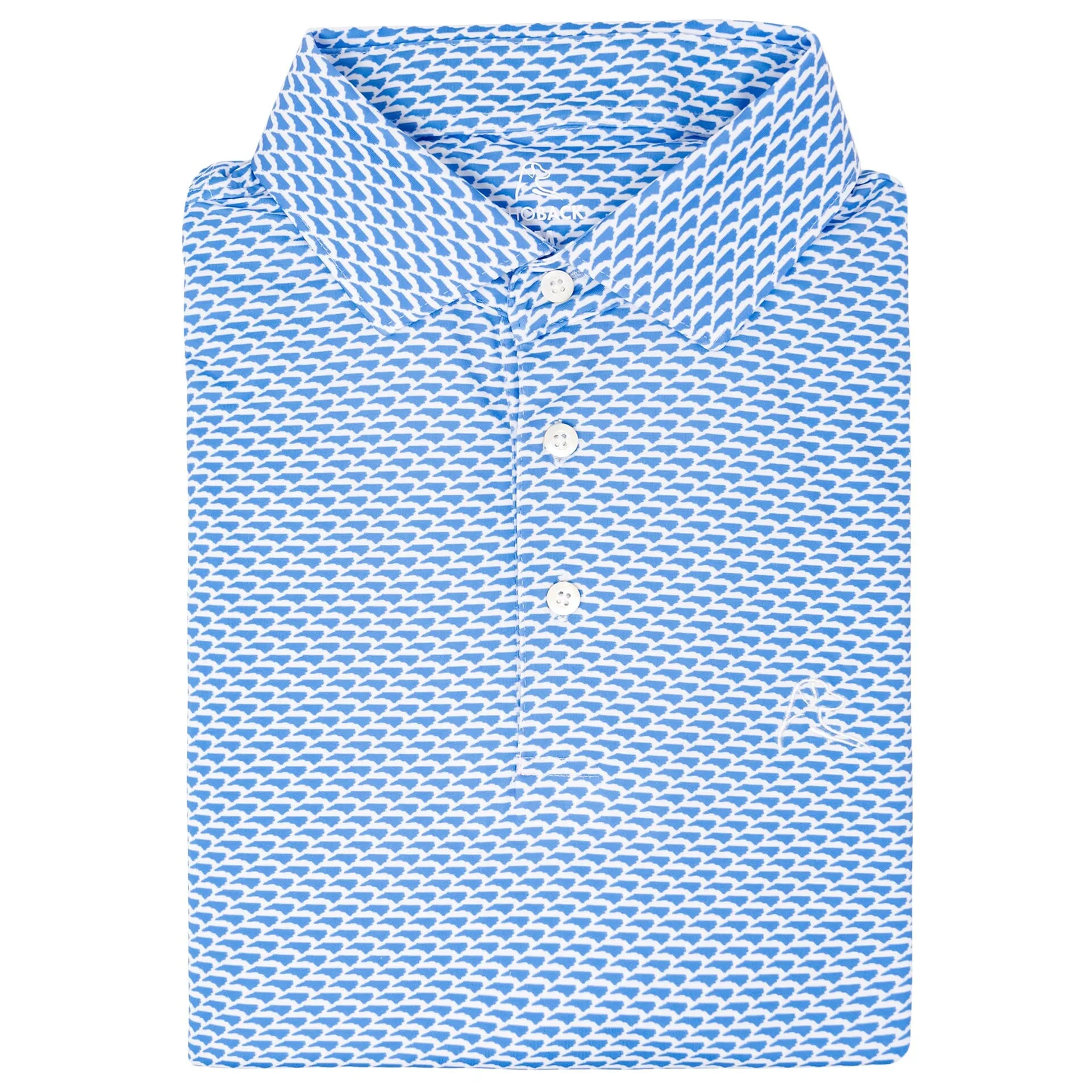 The North State | Performance Polo | The North State - Sky Blue/White