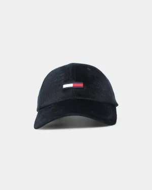 Tommy Jeans Corduroy Sports Strapback Black