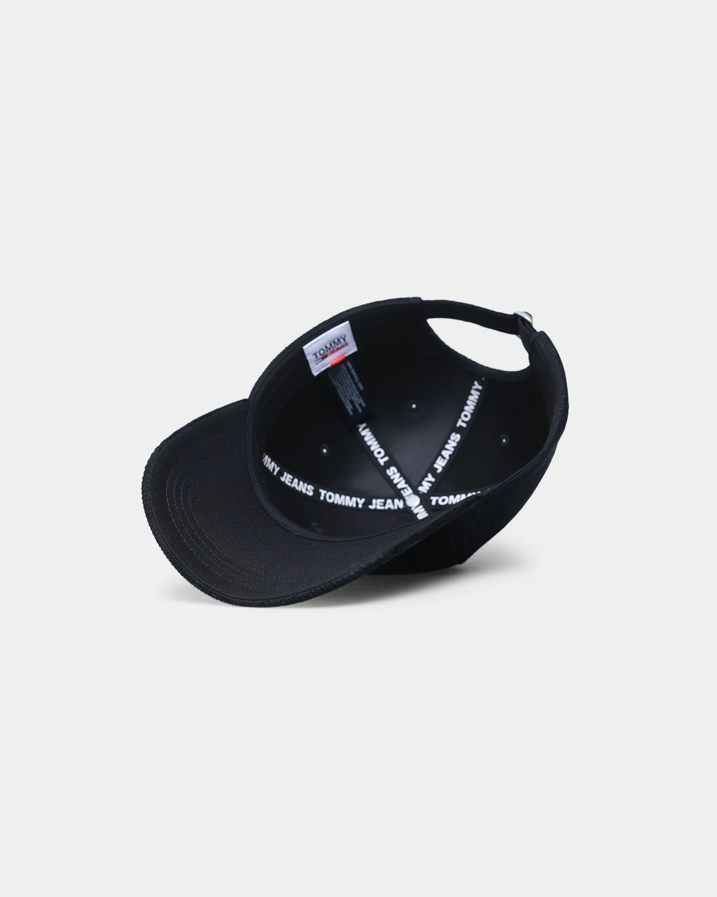 Tommy Jeans Corduroy Sports Strapback Black