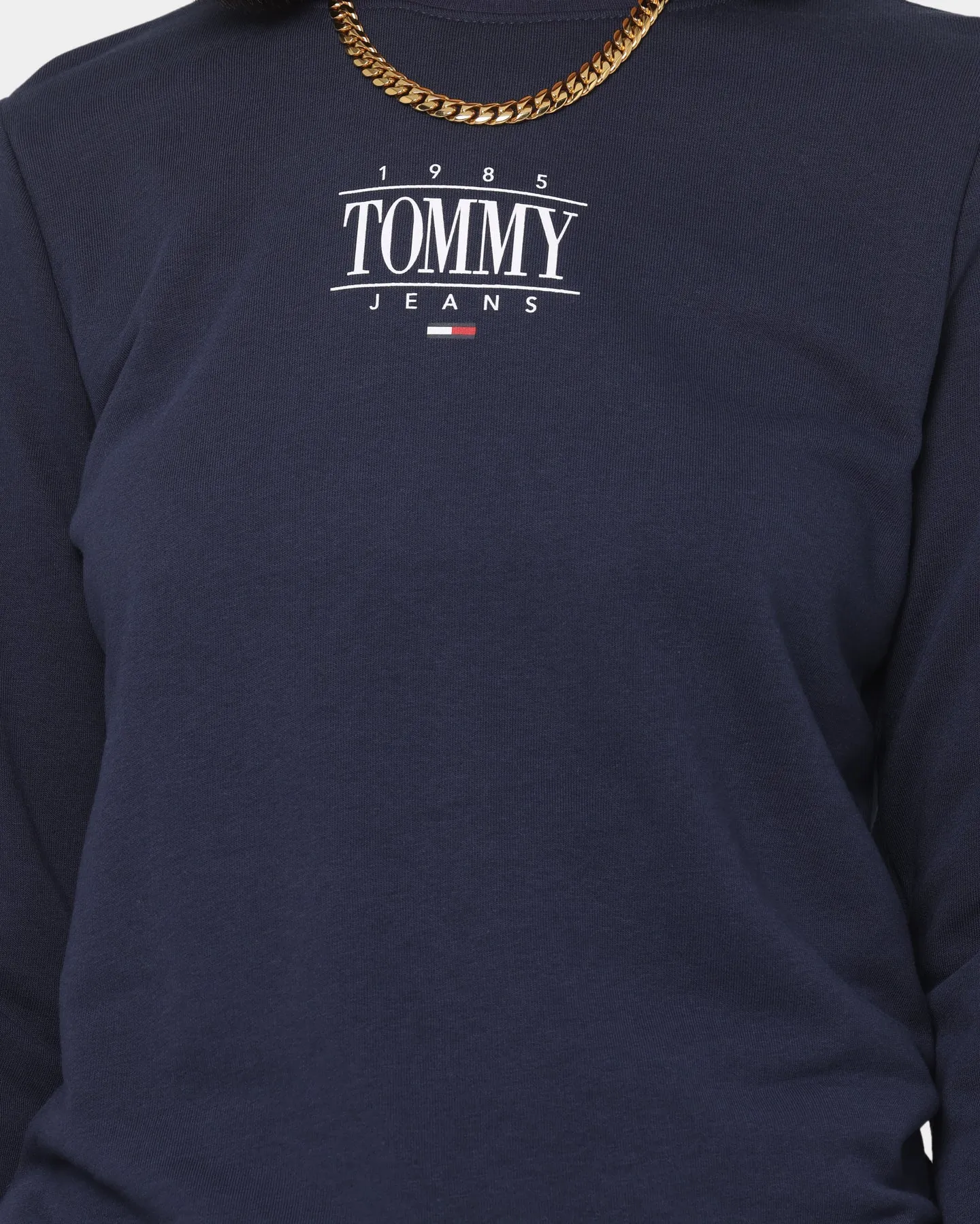 Tommy Jeans Women's Essential Logo Crewneck Twilight Navy