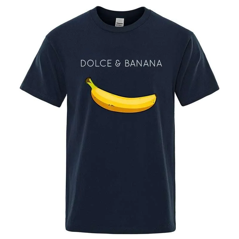 Tshirts  Banana Fashion Print polyester, short sleeve round collar.