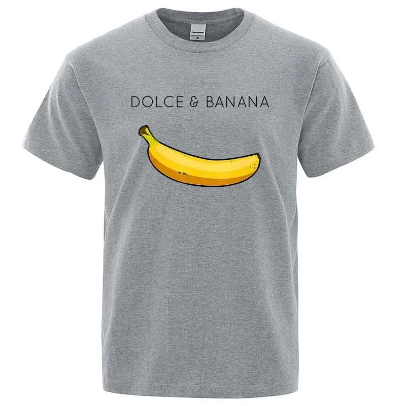 Tshirts  Banana Fashion Print polyester, short sleeve round collar.