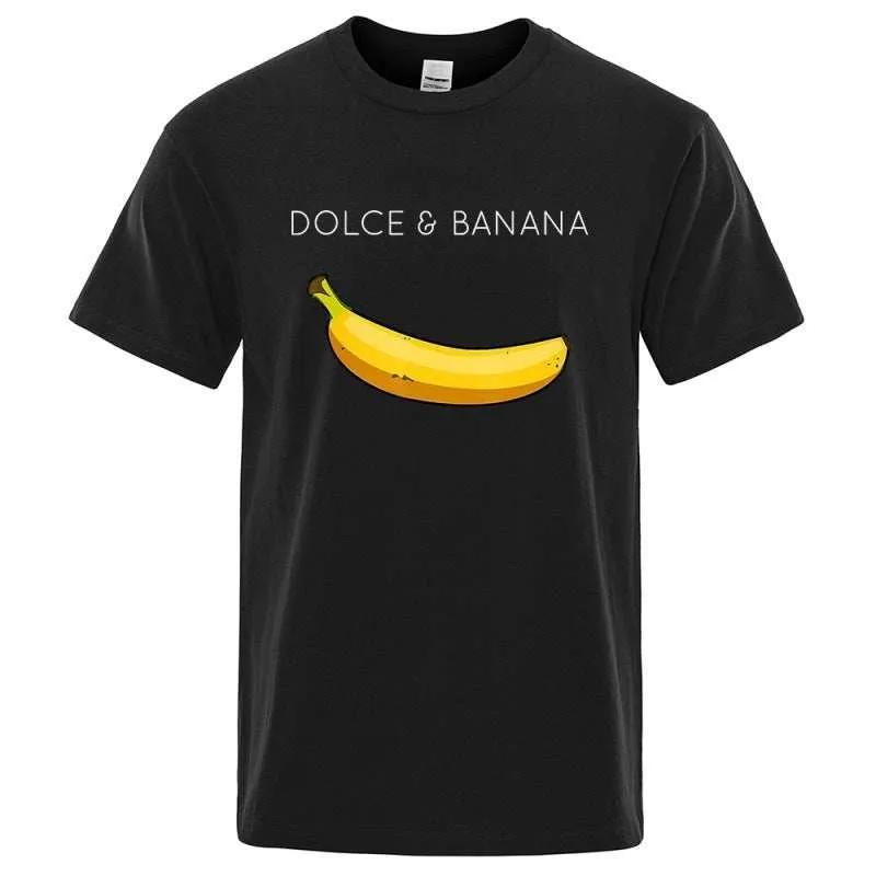 Tshirts  Banana Fashion Print polyester, short sleeve round collar.