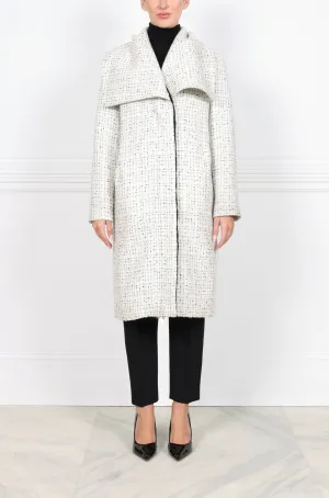 Tweed Reversible Fur coat