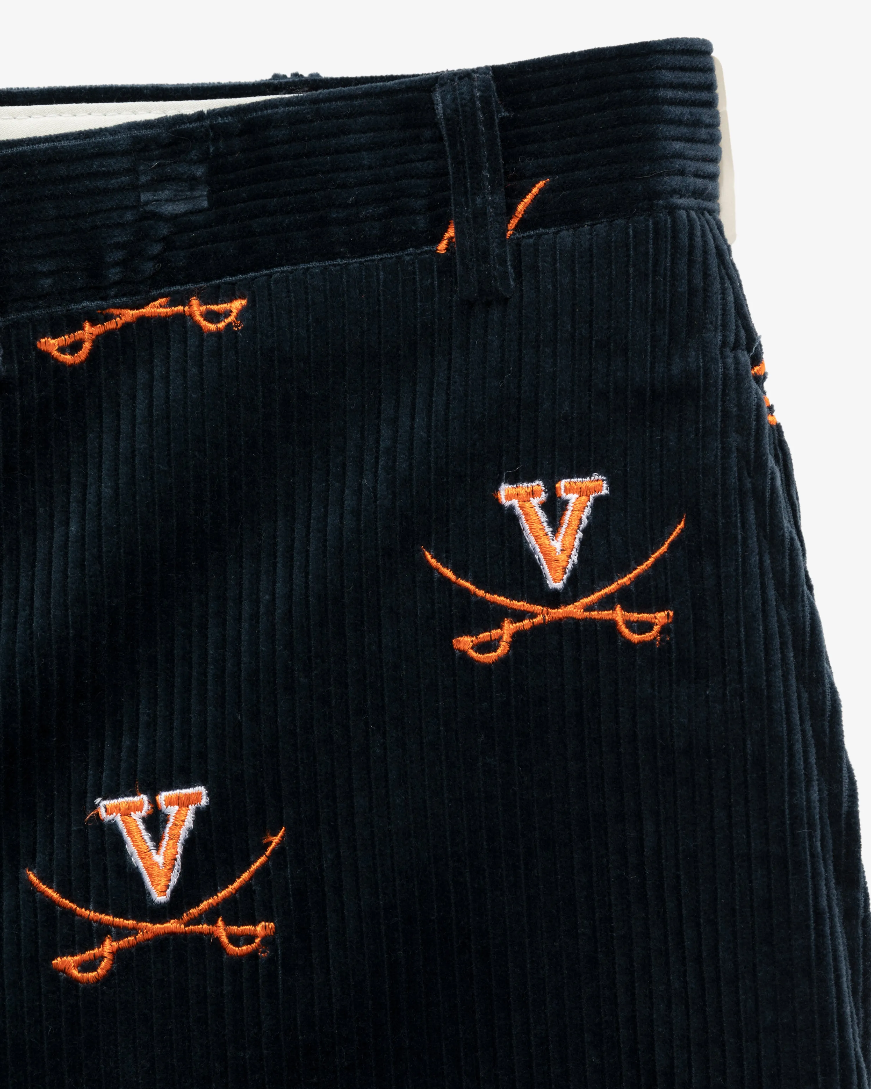 UVA Corduroy Embroidered Pants