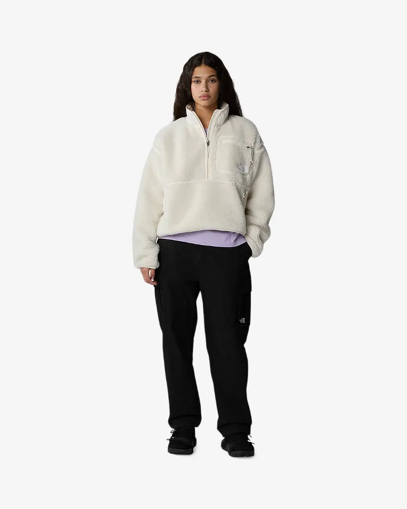 W EXTREME PILE PULLOVER - WHITE DUNE