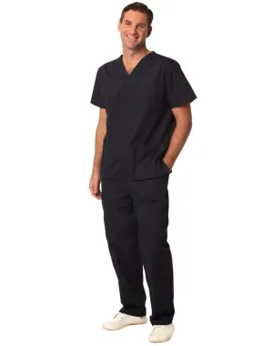 WINNING SPIRIT Unisex Scrubs Short Sleeve Tunic Top M7630