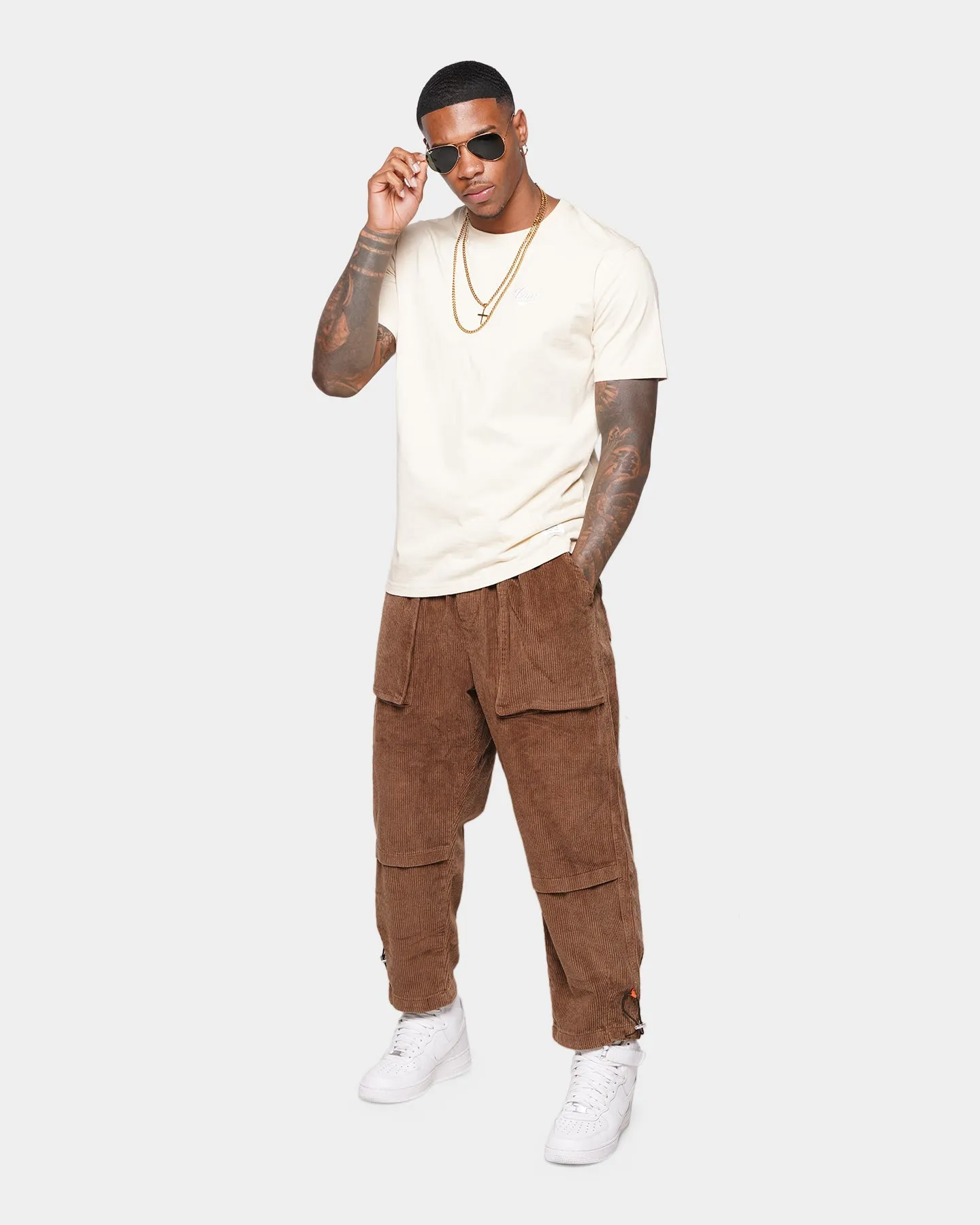 XXIII Kylen Cord Cargo Pants Brown