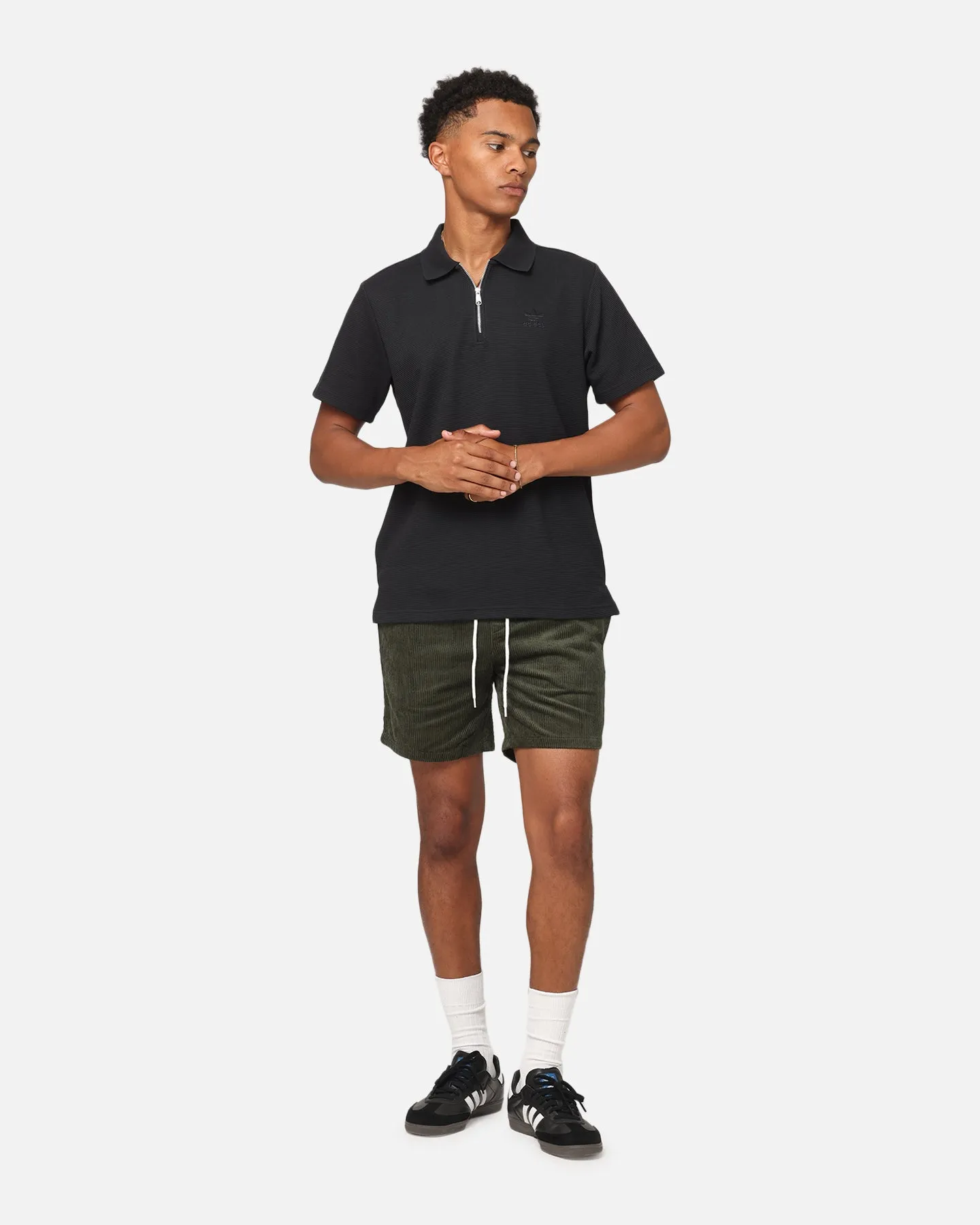 XXIII Riven Corduroy Shorts Dark Green