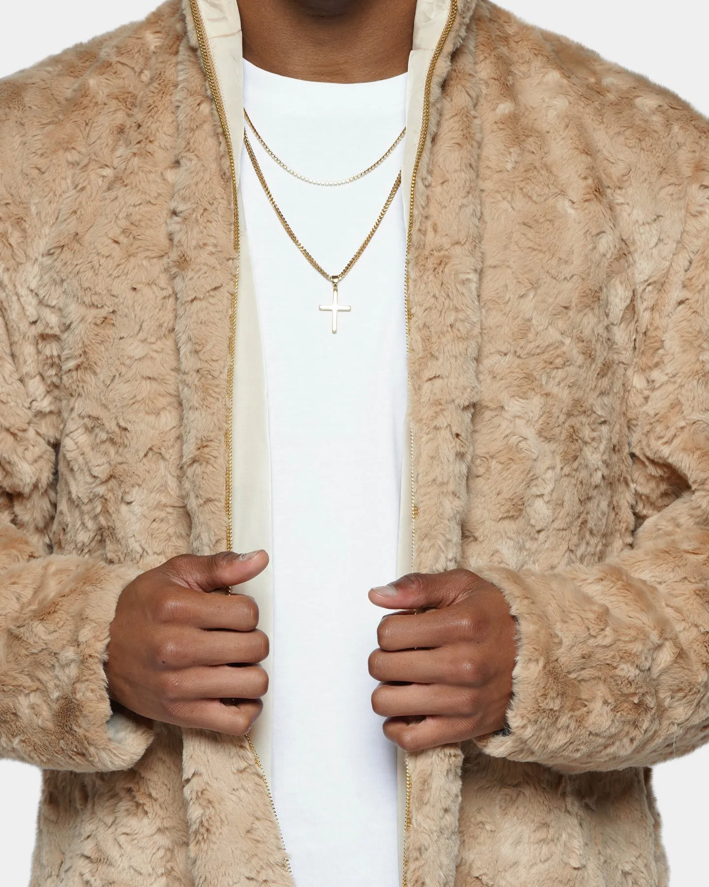 XXIII Thando Fur Jacket Golden Glow